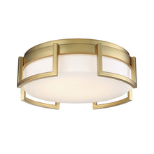 Load image into Gallery viewer, Bezel Set LED Flush Mount Ceiling Light in Detail.