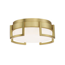 Load image into Gallery viewer, Bezel Set LED Flush Mount Ceiling Light in Honey Gold (Small).