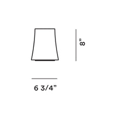 Load image into Gallery viewer, Birdie Zero LED Table Lamp - line drawing.
