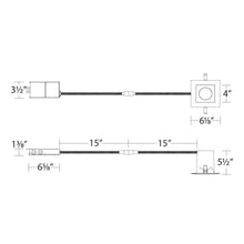 Load image into Gallery viewer, Blaze 6 Inch Remodel LED Recessed Downlight - line drawing.