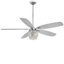 Load image into Gallery viewer, Bling LED Ceiling Fan in Detail.