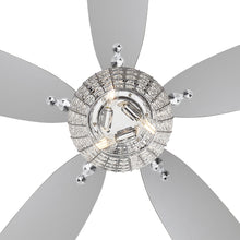 Load image into Gallery viewer, Bling LED Ceiling Fan in Detail.