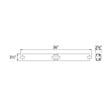 Load image into Gallery viewer, Bliss LED Bath Vanity Light - line drawing.