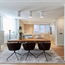 Load image into Gallery viewer, Aspen C17B Semi Flush Mount Ceiling Light in dining room.