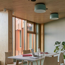 Load image into Gallery viewer, Aspen C40 Semi Flush Mount Ceiling Light in office.