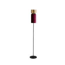 Load image into Gallery viewer, Aspen F17 Floor Lamp in Brass/Merlot.