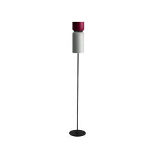 Load image into Gallery viewer, Aspen F17 Floor Lamp in Merlot/Limestone.