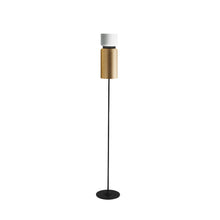 Load image into Gallery viewer, Aspen F17 Floor Lamp in Snow/Brass.