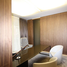 Load image into Gallery viewer, Bluebird T Table Lamp in living room.