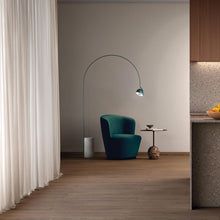 Load image into Gallery viewer, Bowee F LED Floor Lamp in living room.