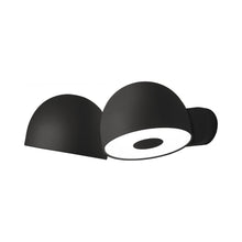 Load image into Gallery viewer, Bowee W LED Wall Light in Black.