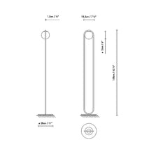 Load image into Gallery viewer, C_Ball F Floor Lamp - line drawing.