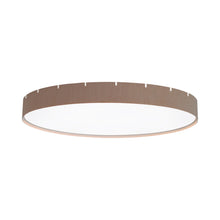Load image into Gallery viewer, Castle C LED Flush Mount Ceiling Light in Oak.