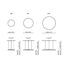 Load image into Gallery viewer, Lite Hole S LED Pendant Light - line drawing.