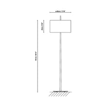 Load image into Gallery viewer, Lola F Floor Lamp - line drawing.