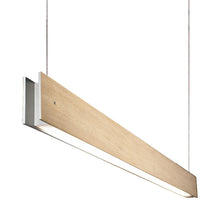 Load image into Gallery viewer, Marc S LED Linear Pendant Light in Oak (Large).