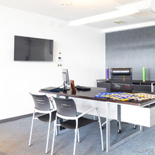 Load image into Gallery viewer, Marc S LED Linear Pendant Light in office.