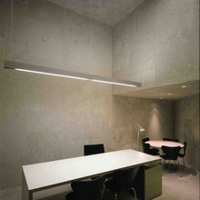 Load image into Gallery viewer, Marc S LED Linear Pendant Light in office.
