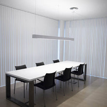 Load image into Gallery viewer, Marc S LED Linear Pendant Light in office.