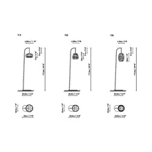 Load image into Gallery viewer, Misko F Floor Lamp - line drawing.