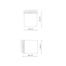 Load image into Gallery viewer, Q.Bo C/W Ceiling / Wall Light - line drawing.