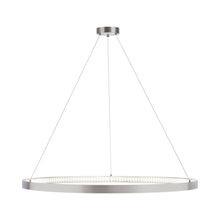Load image into Gallery viewer, Bodiam LED Chandelier in Large/Satin Nickel.
