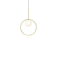 Load image into Gallery viewer, Bola Halo LED Pendant Light in Brass/Small.