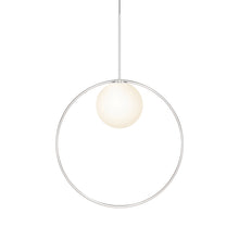 Load image into Gallery viewer, Bola Halo LED Pendant Light in Chrome/Large.