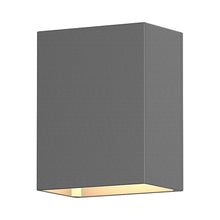 Load image into Gallery viewer, Box Outdoor LED Wall Light in Textured Gray.
