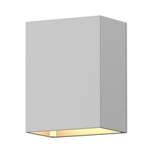 Load image into Gallery viewer, Box Outdoor LED Wall Light in Textured White.