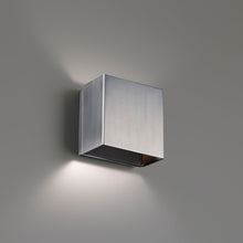 Load image into Gallery viewer, Boxi LED Wall Light in Brushed Nickel.