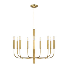 Load image into Gallery viewer, Brianna Chandelier in Large/Burnished Brass.