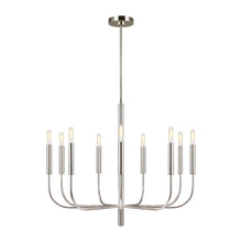 Load image into Gallery viewer, Brianna Chandelier in Large/Polished Nickel.