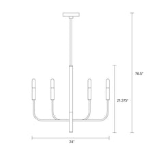 Load image into Gallery viewer, Brianna Chandelier - line drawing.
