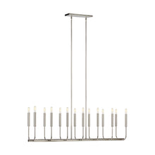 Load image into Gallery viewer, Brianna Linear Chandelier in Polished Nickel.