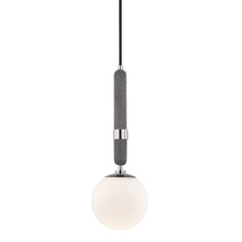 Load image into Gallery viewer, Brielle Pendant Light in Polished Nickel/Small.