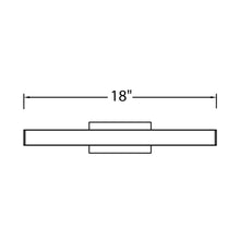 Load image into Gallery viewer, Brink LED Bath Vanity Wall Light - line drawing.