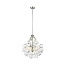 Load image into Gallery viewer, Bronzeville Multi Light Pendant Light in Brushed Nickel.