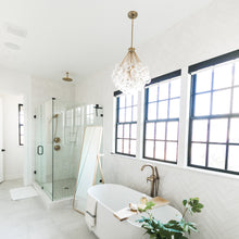 Load image into Gallery viewer, Bronzeville Multi Light Pendant Light in bathroom.