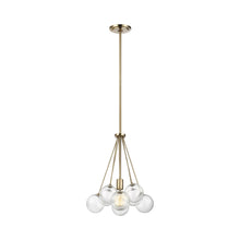 Load image into Gallery viewer, Bronzeville Pendant Light in White.