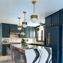 Load image into Gallery viewer, Broomley Pendant Light in dining room.