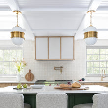 Load image into Gallery viewer, Broomley Pendant Light in dining room.