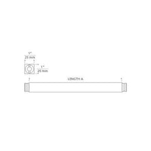 Load image into Gallery viewer, Brox Blank Bars - line drawing.