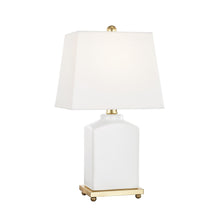 Load image into Gallery viewer, Brynn Table Lamp in White.