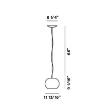 Load image into Gallery viewer, Buds 3 Pendant Light - line drawing.