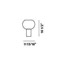 Load image into Gallery viewer, Buds LED Table Lamp - line drawing.