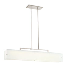 Load image into Gallery viewer, Button LED Linear Pendant Light in Silver.