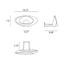 Load image into Gallery viewer, Cabildo LED Wall Light - line drawing.