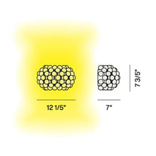 Load image into Gallery viewer, Caboche Plus LED Wall Light - line drawing.