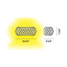Load image into Gallery viewer, Caboche Plus LED Wall Light - line drawing.